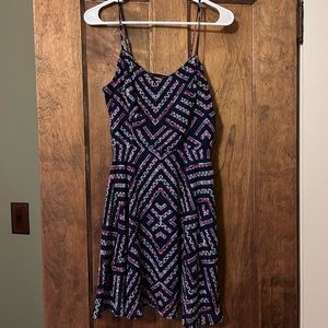 Spaghetti strap dress with criss cross back